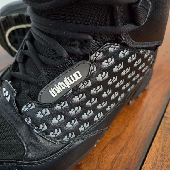 THIRTYTWO Snowboard Boots LASHED Level 3 Model 10 Black 32 Lace Up Men's 9.5 - Picture 7 of 14